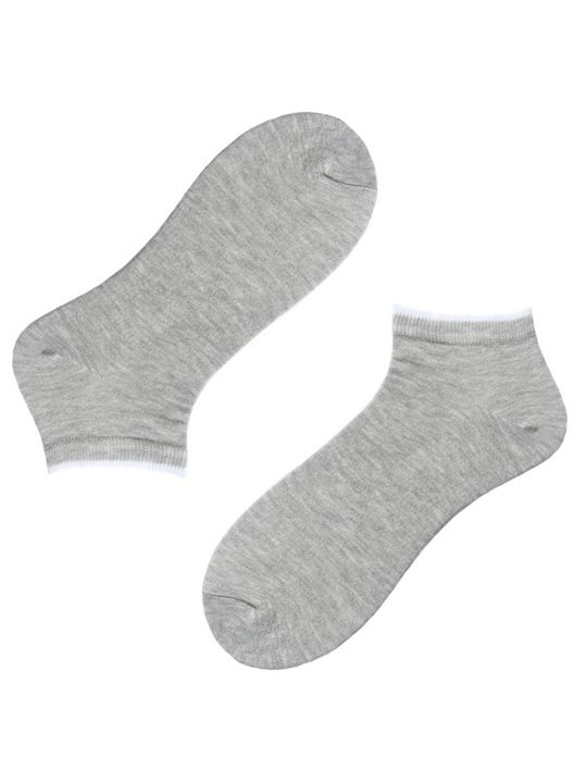 Спортивные мужские короткие однотонные носки (2 пары в упаковке).
