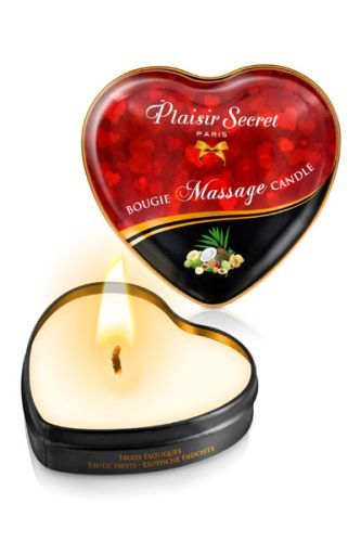 Массажная свеча с ароматом экзотических фруктов Bougie Massage Candle.