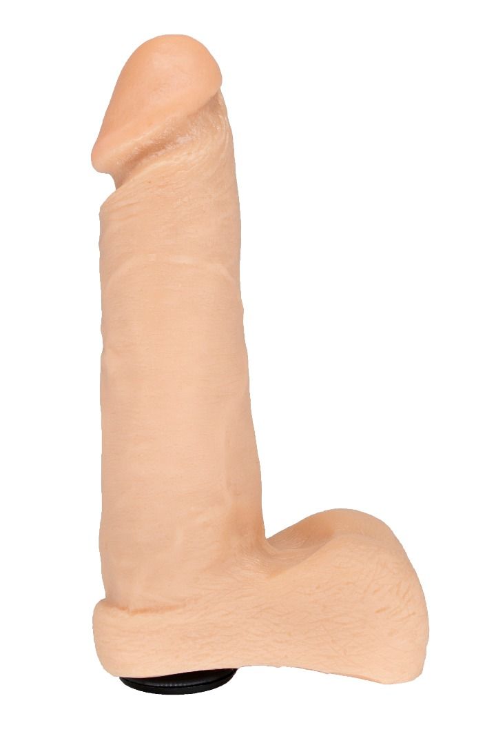 Перед вами секс-игрушка реалистичного дизайна, выполненная из гипоаллергенного геля без запаха. Имея отверстие в основании, она легко фиксируется на штырьке пояса Харнесс, а значит, служит в качестве основного секс-инструмента страпон-игр. <br><br> Возбуждающие фаллические формы, мягкая и слегка подвижная мошонка, чётко выраженная, гладенькая и бархатистая на ощупь головка… Эта насадка гарантированно подарит приятные ощущения от вагинальной стимуляции и своим присутствием разнообразит вашу сексуальную жизнь.  Рабочая длина - 16,5 см.<br> Диаметр головки - 4,3 см.