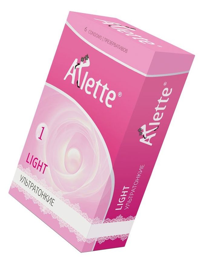 Ультратонкие презервативы Arlette Light по достоинству оценят любители близости и естественных ощущений. Толщина их стенок составляет всего 0,05 мм и в полной мере передает весь спектр впечатлений. Arlette Light не сжимают пенис и не стесняют движения. Высокое качество латекса строго контролируется и гарантирует надежную защиту обоим партнерам. Приятный аромат тутти-фрутти задает игривое настроение и не раздражает химическими запахами.  В упаковке - 6 шт.<br> Толщина стенки - 0,05 мм.<br> Ширина - 52 мм.
