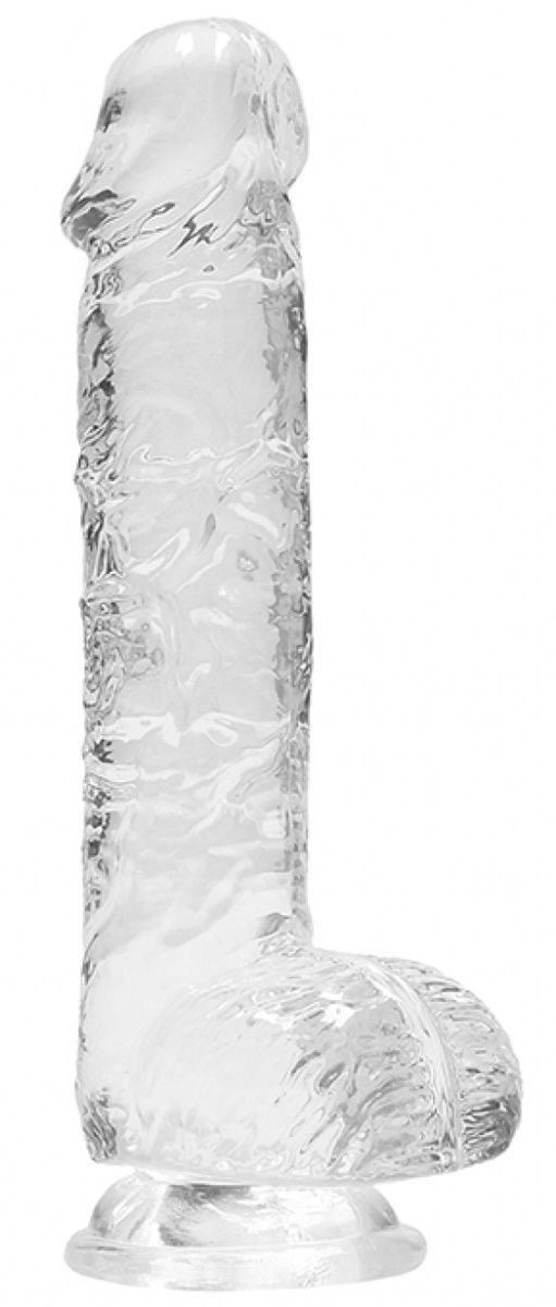 Realrock Crystal Clear 6 inch – это фаллоимитатор с реалистичными яичками, что придает реалистичности ощущениям. Имеет прочную чашечную присоску, поэтому его можно закрепить практически на любой гладкой поверхности. Realrock Crystal Clear 6 inch не содержит фталатов и латекса, безопасен для тела и не имеет пор, благодаря чему его легко чистить и он долговечнее.