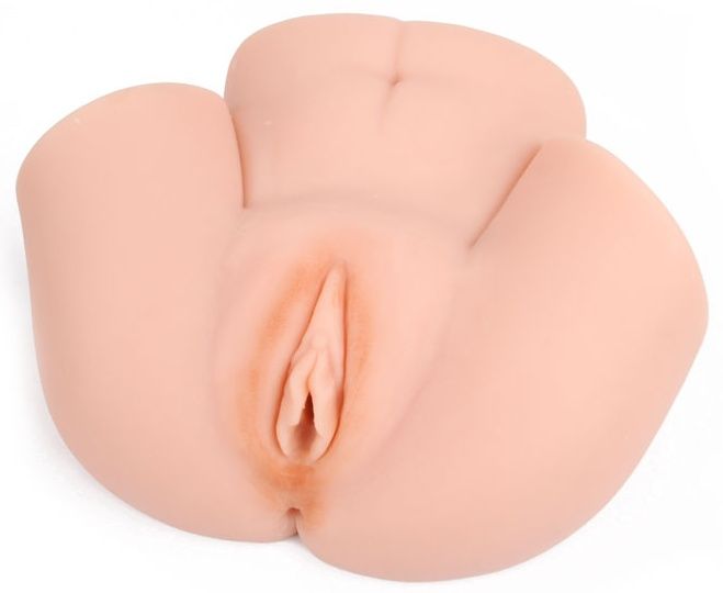 Великолепная секс-игрушка с двумя функциональными отверстиями максимально реалистично имитирует самые пикантные части женского тела - половые губы, ягодицы, анальное отверстие. Эротический аксессуар изготовлен из мягкого, приятного на ощупь материала, имеет естественный оттенок. Размеры - 18 х 17 см.