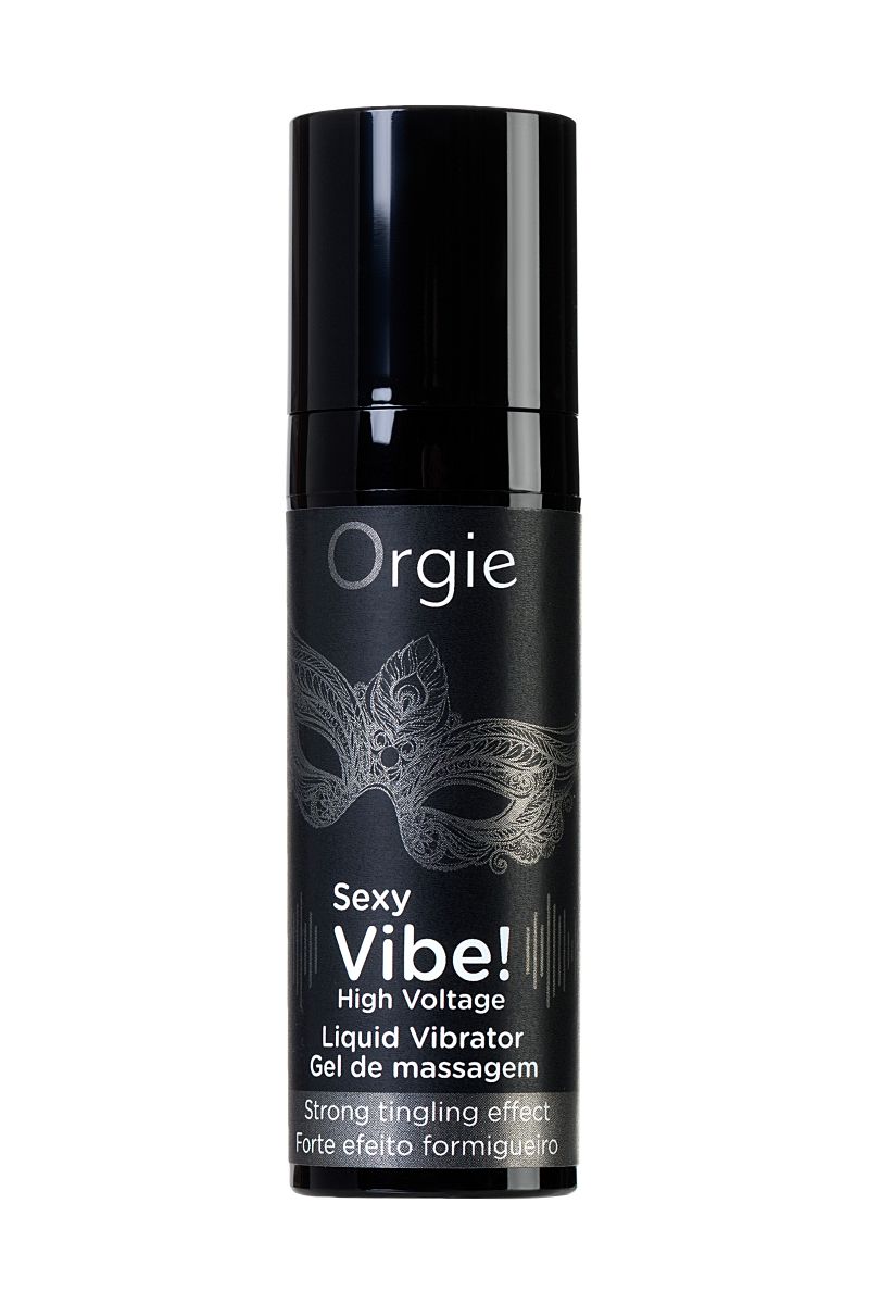 Гель для массажа ORGIE Sexy Vibe High Voltage с эффектом вибрации. Превратит массаж в приключение, усилит наслаждение от прикосновений.