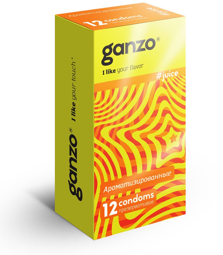 Цветные презервативы Ganzo Juice цилиндрической формы с накопителем, силиконовой смазкой и ароматом: клубники, банана и тутти-фрутти. Изготовлены из натурального высококачественного латекса. Проверены с использованием электростатической технологии для большей надежности. Толщина стенки - 0,06 мм.<br> Ширина - 52+/-2 мм.<br> В упаковке - 12 шт.
