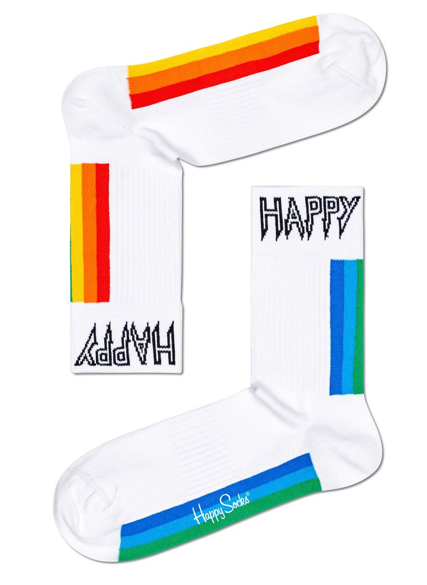 Носки унисекс Colour Stripe 3/4 Crew Sock с цветными полосками.