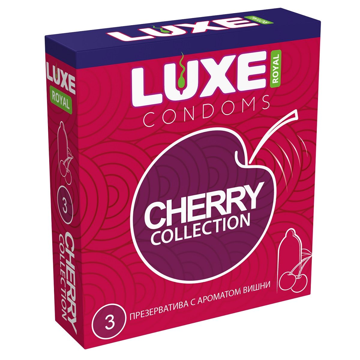 Высококачественные гладкие презервативы с ароматом вишни. Максимальное разнообразие и новые ощущения в ваших отношениях. В фирменной упаковке содержится 3 презерватива из тонкого латекса. Ширина - 52 мм.<br> Толщина стенок - 0,06 мм.<br> В упаковке - 3 шт.
