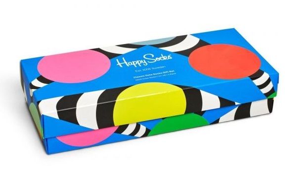 Подарочный набор носков 4-Pack Dot Socks Gift Set. В наборе 4 пары с разными принтами.