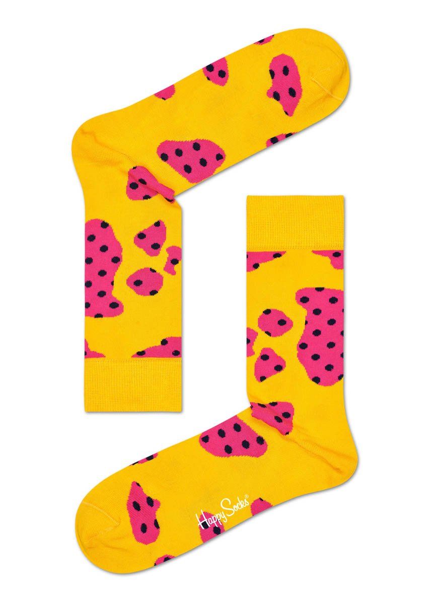Носки унисекс Cow Anniversary Sock с цветными пятнышками.
