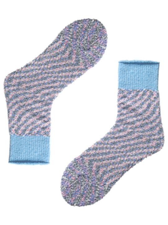 Плюшевые женские носки со спиралевидным узором Soft.