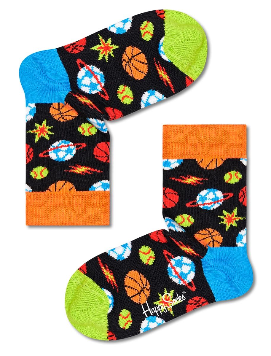 Детские носки Kids Sporty Space Sock с планетами и мячами.
