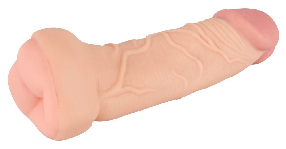 Удлиняющая насадка-мастурбатор удлинит пенис на 8 см! Также он разработан специально для улучшения сексуальной техники, чтобы вы могли довести свои оргазмы до новых пределов.  Вставная длина - 13 см.