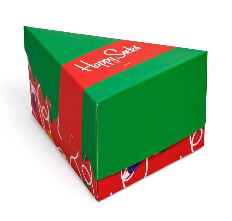 Новогодний подарочный набор носков Holiday Tree Gift Box. В наборе 3 пары с разным принтом.