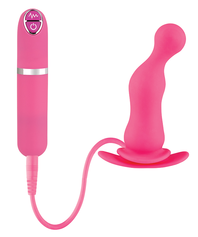 Розовая вибровтулка Dash Butt Plug With Mini Controller II.
