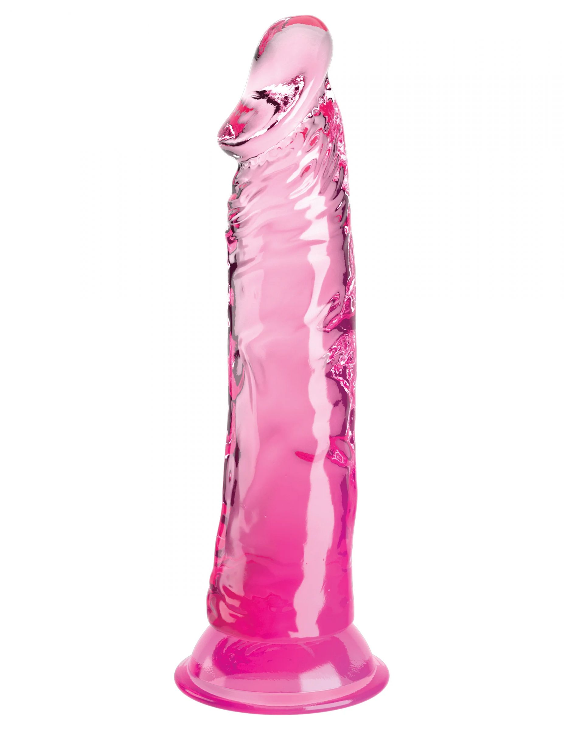 Розовый фаллоимитатор на присоске 8’’ Cock. Рабочая длина - 19,7 см.