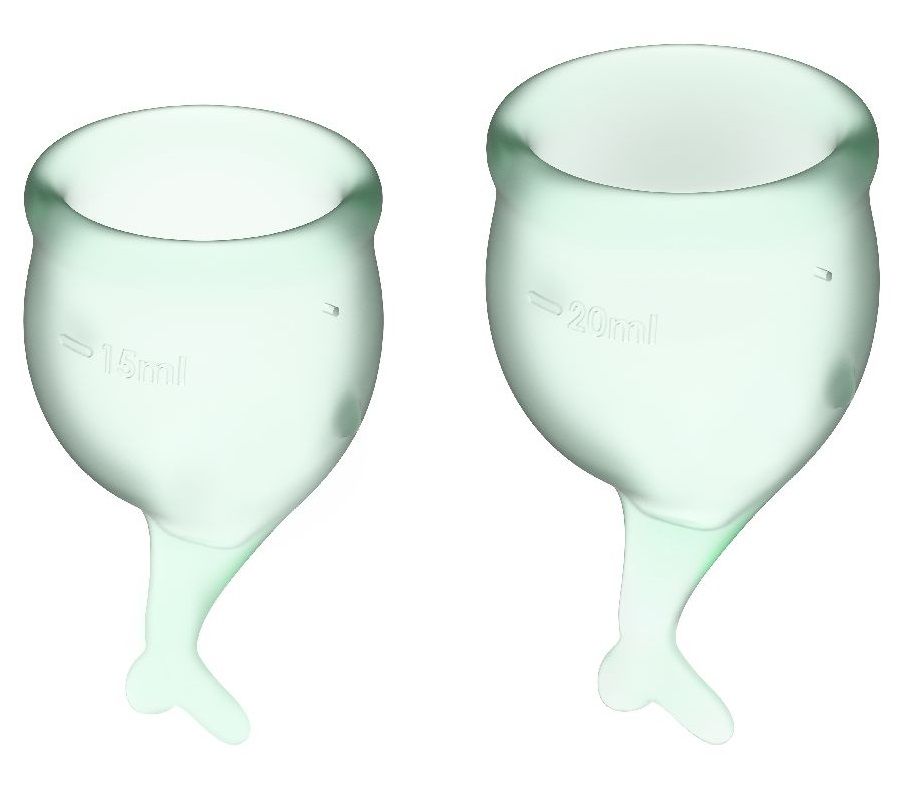 Feel secure Menstrual Cup - набор, состоящий из двух менструальных чаш, вместимостью 15 и 20 мл. Изготовлены они из медицинского, приятного на ощупь силикона. Благодаря бесшовной обработке и элегантно расположенной мини-ручке в виде хвостика чашка очень проста и приятна в использовании.<br><br>  Менструальная чаша является экологически чистой альтернативой тампонам. Гибкий материал идеально адаптируется к вашим контурам и обеспечивает безопасную гигиеническую защиту на срок до 12 часов. Для более комфортного введения в первые разы можно использовать лубрикант на водной основе.
