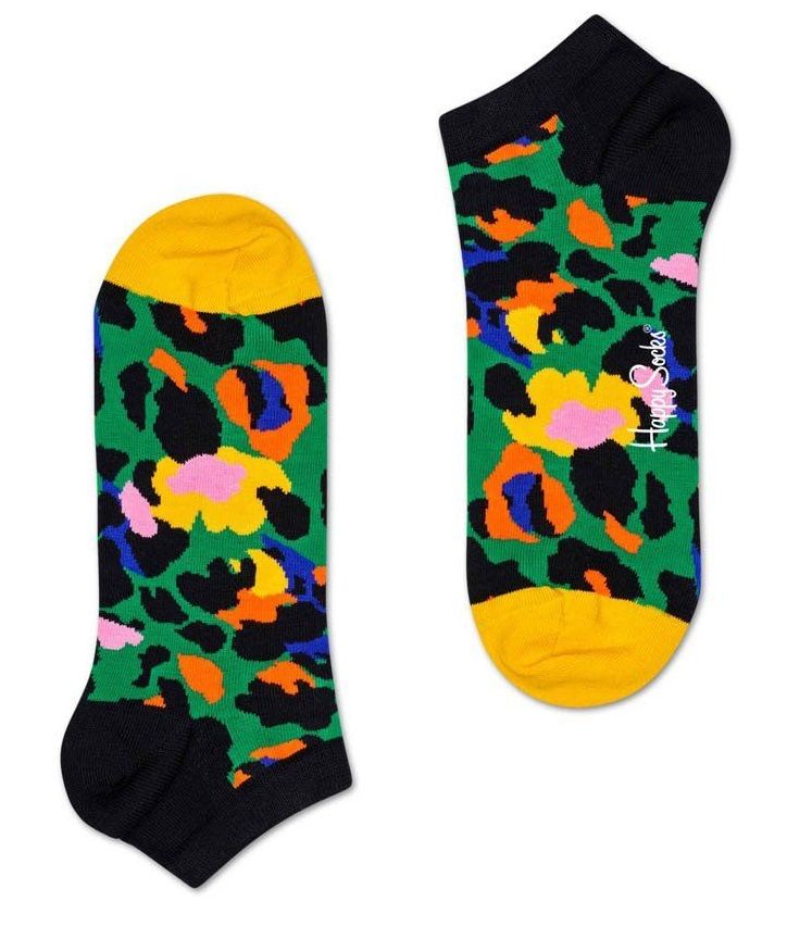Низкие носки унисекс Leopard Low Sock с пятнышками леопарда.