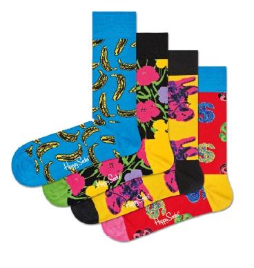 Подарочный набор носков Andy Warhol Sock Box Set. В наборе 4 пары с принтом в виде рисунков Энди Уорхола.