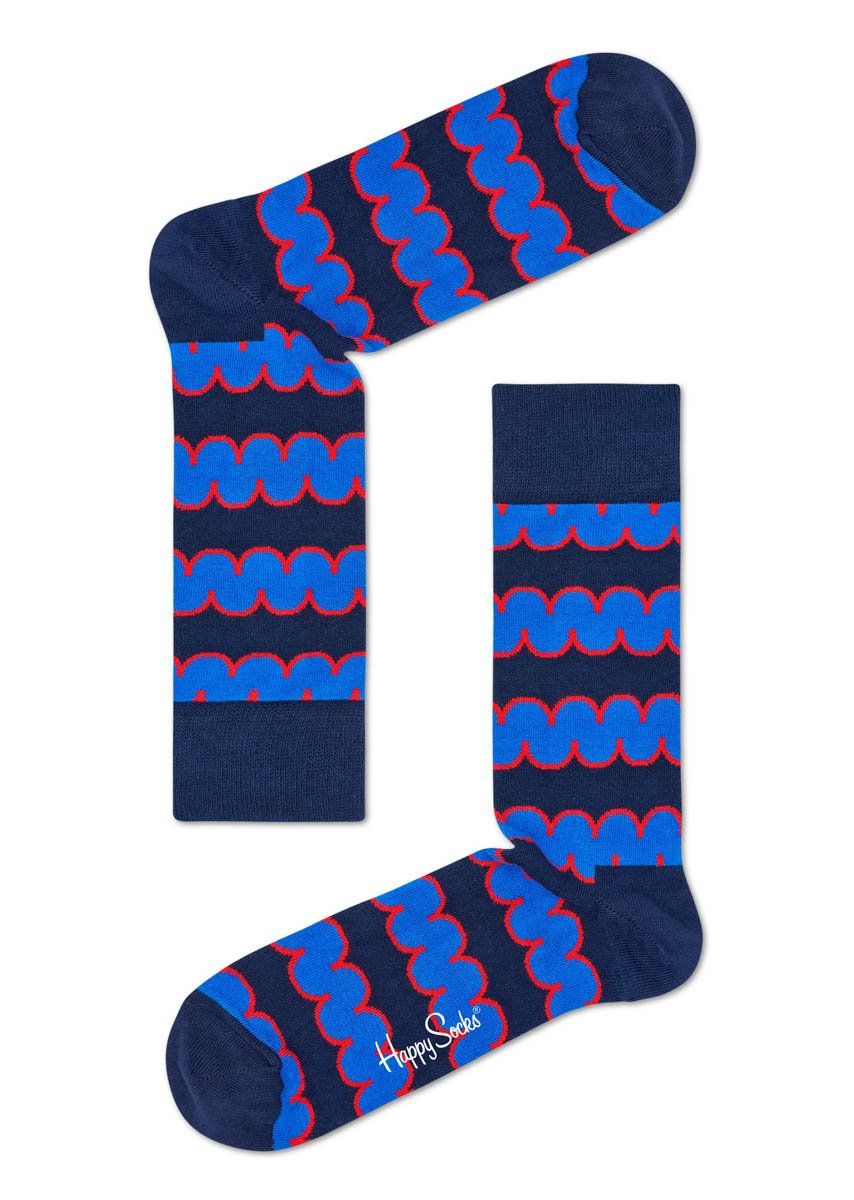 Носки унисекс Dressed Square Crew Sock с цветными волнами.