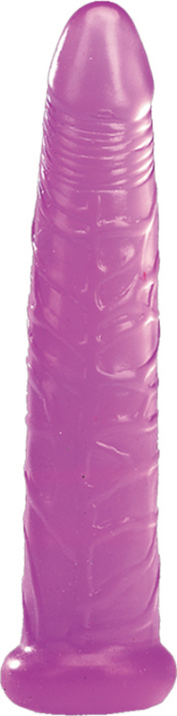 Фиолетовый желейный фаллоимитатор. Не содержит фталатов.