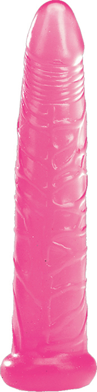Розовый желейный фаллоимитатор. Не содержит фталатов.