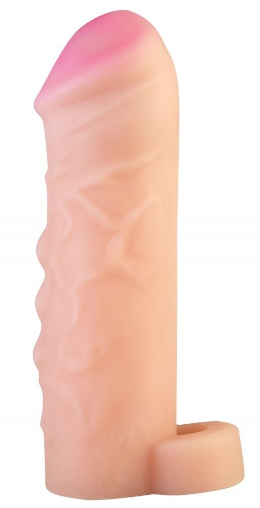 Насадка-удлинитель на пенис обеспечивает увеличение размера как в длину, так и в толщину. Сделана из полимера, создающего имитацию мягкой, шелковистой кожи с ощущением реального фаллоса при интимном контакте. Насадка увеличивает время близости и компенсирует анатомическое несоответствие партнеров. Тело насадки ровное, гладкое, с головкой. Благодаря высокой эластичности материала насадка плотно обхватывает и надежно прилегает к члену как вторая кожа. Рабочая длина - 13,5 см.