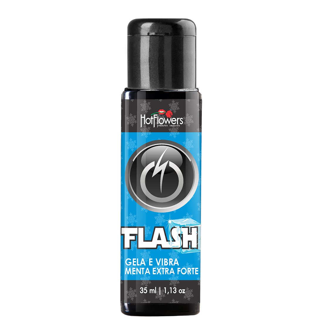 Стимулирующий гель Flash Menta Extra Forte с ароматом мяты и эффектом вибрации идеально подходит для орального секса или чувственного массажа.