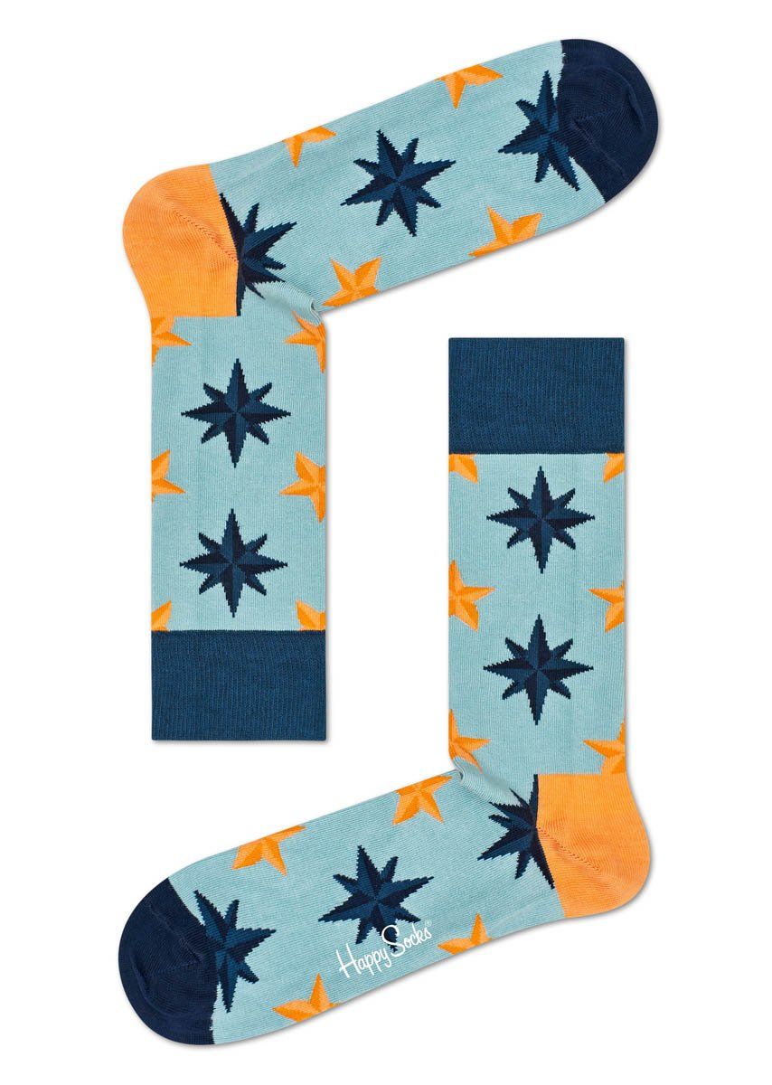 Носки унисекс Nautical Star Sock со звездочками.