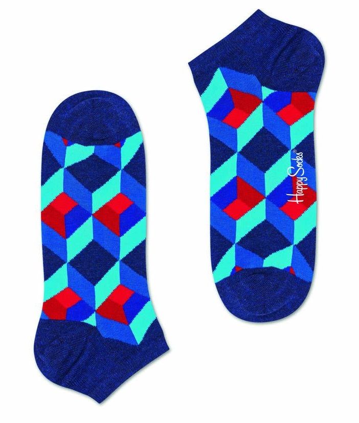 Низкие носки Optic Square Low Sock с цветными зигзагами.