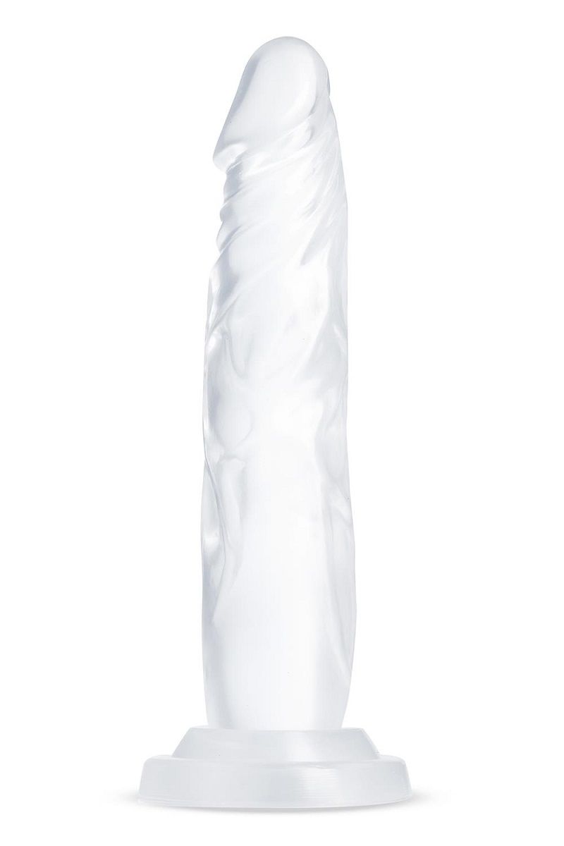 Прозрачный фаллоимитатор-реалистик Crystal на присоске. Рабочая длина - 17,7 см.