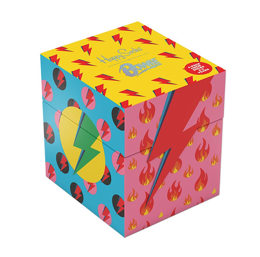Набор из 4 пар детских носков Happy socks 4-Pack Bowie Kids Gift Set