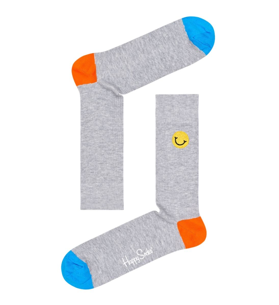 Носки унисекс Ribbed Embroidery Smiley Sock со смайликом.