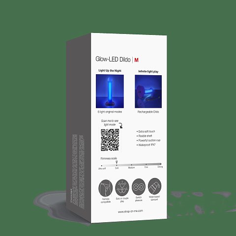 Когда культовый полуреалистичный фаллоимитатор от Strap-on-me встречается со светотехнологиями, рождается совершенно новый опыт. Под сдержанными изгибами и кажущейся простотой дилдо Glow-LED скрывает секрет...<br><br>  На первый взгляд он кажется скромным. Но стоит лишь нажать кнопку ON, как он загорается изнутри, обнажая свою истинную природу. 6 уникальных световых режимов, созданных, чтобы пробудить как взгляд, так и тело, превращают ваши интимные игры в визуальное и тактильное исследование.<br><br>  Будь то ласка или сенсорный фейерверк — каждый режим создаёт уникальную атмосферу. Позвольте телу следовать энергии момента. Glow-LED Dildo — это ритуал, приглашение подключиться к своим ощущениям, будь то в полумраке или при свете.  Рабочая длина - 16,4 см.