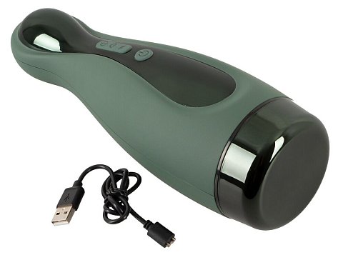 Мастурбатор с 2 функциями от Rebel, сочетающий всасывание и вибрацию. 6 режимов вибрации и 3 режима всасывания обеспечивают приятное разнообразие и могут управляться отдельно нажатием кнопки прямо на игрушке. Внутренняя вставка оснащена бесчисленными мягкими массажными точками и бороздками и может быть снята для легкой очистки. Перезаряжаемый - USB-кабель для зарядки входит в комплект.