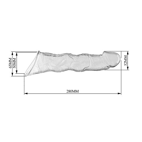 Фаллоудлинитель с реалистичной текстурой усиливает интимные ощущения и позволяет настроить глубину с помощью трёх регулируемых вставок для идеальной персонализированной посадки. Изготовлен из безопасного для тела материала, легко очищается тёплой водой с мягким мылом. Для максимального комфорта и ярких ощущений рекомендуется использовать с лубрикантом.  Диаметр полости - 5 см.