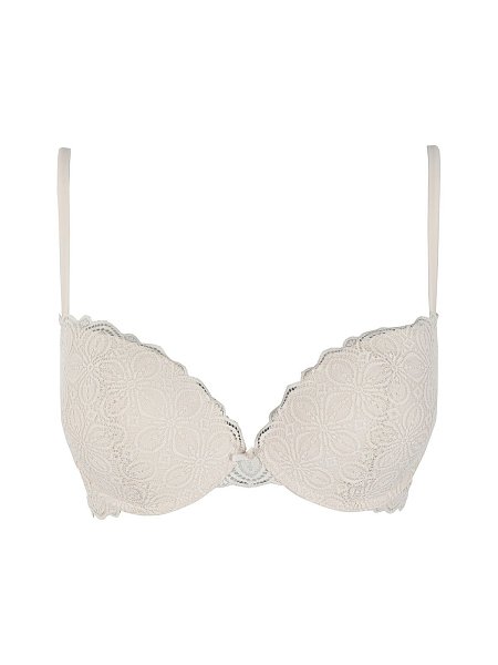 Бюстгальтер пуш-ап с градуированной чашкой. Несъемные бретели, застежка в два крючка на четыре позиции. Выполнен из кружева. Коллекция Novecento.