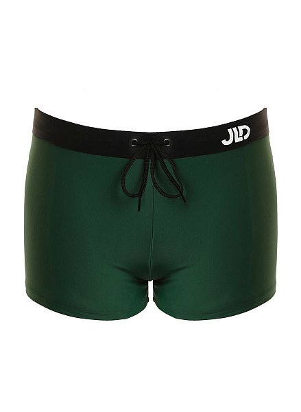 Мужские пляжные боксеры со средней линией талии. Пояс регулируется плетеным шнурком.