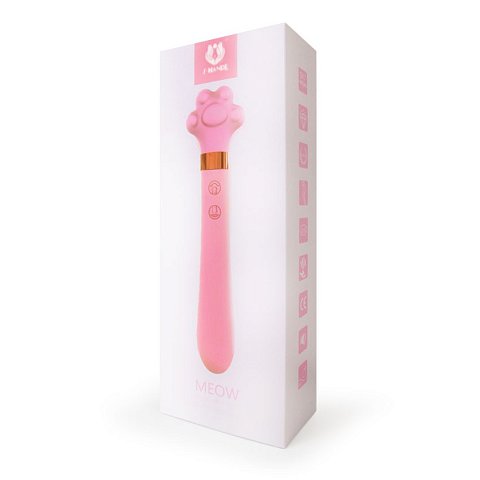 Инновационный вибромассажер Meow выполнен из бархатистого силикона и снабжен 9 режимами вибрации и 7 режимами пульсации. Удобное управление позволит использовать игрушку по вашему усмотрению.