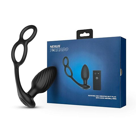 Tornado Cock and Ball Ring — это вращающийся и вибрирующий стимулятор с эрекционным кольцом и кольцом для мошонки Поднимите свою игру на новый уровень. В арсенале втулки 6 режимов вибрации, пульсации и усиления, а также 3 скорости вращения. Благодаря небольшому размеру она отлично подходит для новичков или для тех, кто хочет получить больше удовольствия и интересных ощущений от ротации. Эластичное кольцо для пениса и мошонки позволит дольше сохранять твердость и оттягивать пик удовольствия. Пульт дистанционного управления работает на расстоянии до 8 метров, так что вы сможете наслаждаться Tornado в одиночку или с партнёром. Эта перезаряжаемая игрушка изготовлена из силикона высокого качества, а ее корпус полностью водонепроницаем и отлично подходит для игр в ванной или душе. Рабочая длина - 8,6 см.<br> Диметр эрекционных колец - 3,1 и 2,6 см.<br>