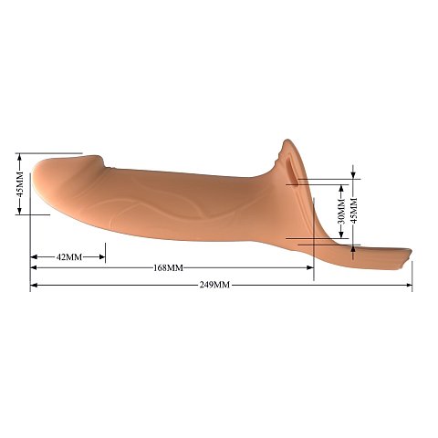 Этот эргономичный фаллопротез разработан с учётом анатомических особенностей и обеспечивает комфортное и надёжное использование как в интимных, так и медицинских целях (при эректильной дисфункции).  Основание: анатомическое, с гибкой накладкой для надёжной фиксации  Материал: эластичный TPE — мягкий, реалистичный, безопасный для тела.