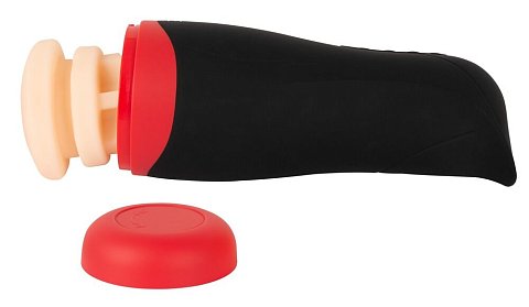 Удобный мастурбатор с защитным колпачком. Функция нагрева до 42°C. 5 режимов вибрации в 3 скоростях. 3 режима всасывания. Функциями можно управлять отдельно. Съемная внутренняя втулка с мягким рельефом. Перезаряжаемый - в комплекте USB-кабель для зарядки Рабочая длина - 16,5 см.