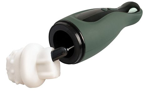 Мастурбатор с 2 функциями от Rebel, сочетающий всасывание и вибрацию. 6 режимов вибрации и 3 режима всасывания обеспечивают приятное разнообразие и могут управляться отдельно нажатием кнопки прямо на игрушке. Внутренняя вставка оснащена бесчисленными мягкими массажными точками и бороздками и может быть снята для легкой очистки. Перезаряжаемый - USB-кабель для зарядки входит в комплект.