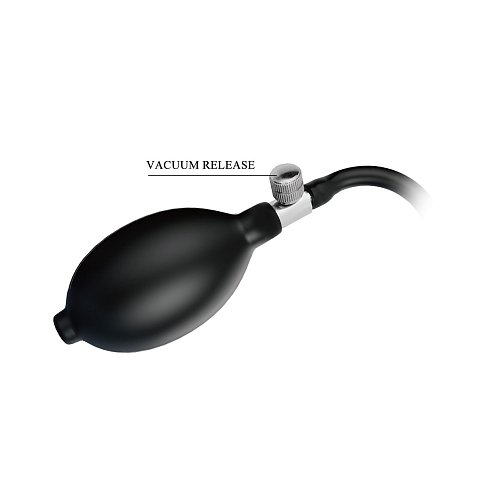 Красный фаллоимитатор с функцией расширения Shadow Behemoth.