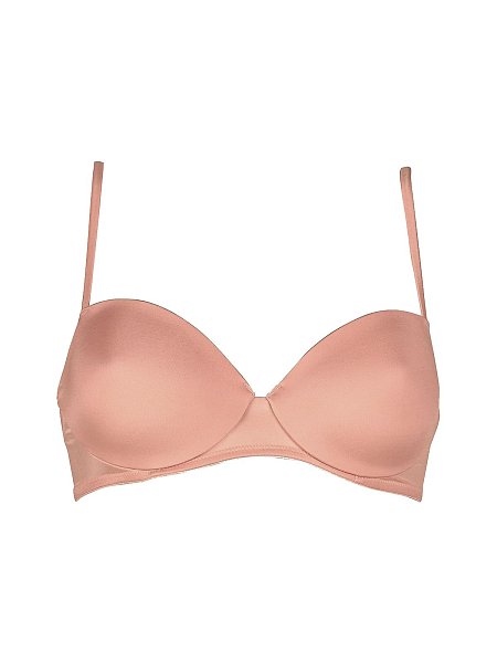 Бюстгальтер-балконет с формованной чашкой. Несъемные бретели, застежка в два крючка на четыре позиции. Выполнен из микрофибры. Коллекция Micronovecento. Подкладка 100% полиэстер.