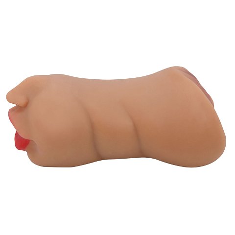 Двусторонний мастурбатор Zoey - ротик и вагина. Удивительная реалистичность как материала, так и исполнения.