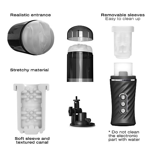 Thrust Blow Pro — это гармония высоких технологий и изысканного удовольствия, где каждая деталь создана для вашего абсолютного комфорта и невероятных ощущений. <br><br>  Уникальная технология полного погружения:<br><br>  Держатель для смартфона <br> — Создайте идеальный иммерсивный опыт. Закрепите ваше устройство и позвольте визуальному контенту оживать в синхронизации с физическими ощущениями.<br><br>  Двойная система стимуляции <br> — Глубокие поступательные движения (10 режимов) в сочетании с двунаправленным вращением (10 режимов) дарят бесконечную палитру ощущений.<br><br>  Двойная технология: поступательные движения + вращение. Регулируемый держатель для смартфона в комплекте. 20 программ работы (10 + 10 режимов). Усовершенствованная эргономика и материалы. Магнитная зарядка. Рабочая длина - 15 см.