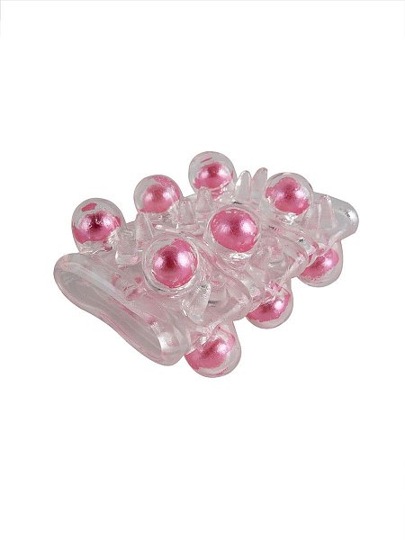 Сквозная насадка на пенис увеличит толщину полового члена мужчины и позволит его партнёрше испытать потрясающие эротические эмоции. Выпуклости с цветными шариками на поверхности изделия усилят возбуждение женщины. Интимный аксессуар изготовлен из эластичного материала. Хорошо мнётся и тянется. Подходит для пенисов разных размеров. Прост в применении и уходе. Внутренний диаметр - 2,5 см.