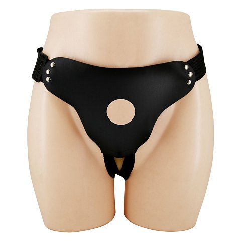 Трусики харнесс Harness Briefs Love Spell. Регулируемые ремешки обеспечивают идеальную посадку по бёдрам. Регулируются по объему талии от 80 до 118 см. Фиксация насадок (с присоской, не входят в комплект) с помощью отверстия.