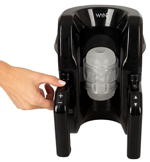 Мощный стимулятор WYNE Masturbator 10, который интенсивно массажирует пенис в движущейся вверх-вниз втулке-мастурбаторе. Практичные ручки по бокам обеспечивают максимальный комфорт и легкое управление. Полностью автоматический комфортный ручной массаж без усталости рук! <br><br>  Различные длины хода (5), режимы движения (7) и скорости (7) удобно устанавливаются одним нажатием кнопки. Чем короче выбранная длина хода, тем выше максимальная скорость движения рукава. Все функции оптимально контролируются благодаря светодиодным дисплеям. <br><br>  Очень мягкий, эластичный рукав нейтрального цвета оснащен бесчисленными мягкими структурами внутри, которые массируют пенис по всей длине. Открытую с обеих сторон насадку можно снять для легкой очистки, а также использовать самостоятельно для мануального хэндджоба. Перезаряжаемая - USB-кабель для зарядки входит в комплект.