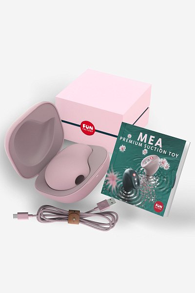 Приветствуем вас в уникальном мире Mea от Fun Factory, где каждое мгновение приносит вам неповторимое удовольствие. Mea – это не просто вакуумная игрушка премиум-класса – это погружение в мир нежных ласк и безграничного удовольствия. Инженеры и дизайнеры Fun Factory стремились к трем ключевым целям: созданию игрушки с первоклассными ощущениями, обеспечению премиум-класса от упаковки до кабеля и доставке исключительных оргазмов. <br><br> Mea предлагает уникальные виды стимуляции всасывания воздуха с использованием технологии магнитных волн. Мягкие реверберации и эффект всасывания без онемения обеспечивают удивительные кульминации. <br><br> Mea является самой тихой игрушкой на рынке, созданной для абсолютного спокойствия. Тишина усиливает яркость и удовлетворительность каждого прикосновения к вашему телу. <br><br> Стимуляция в Mea изменяется в зависимости от выбранной программы, делая его идеальным для любого вкуса и ситуации. Программы Глубокий Оргазм, Интенсивный Оргазм и Окантовка предлагают разнообразие ваших интимных моментов. <br><br> Нажмите и удерживайте кнопку + для всплеска ощущений с функцией BOOST. Когда достигнете пика удовольствия, удерживайте кнопку -, чтобы погрузиться в посторгазмическое блаженство с функцией COOL DOWN. <br><br> Эстетическое хранение: Роскошный чехол Mea сочетает стиль и функциональность, а зарядка через порт USB-C обеспечивает готовность устройства всегда и везде. Mea станет вашим стильным секретом для прекрасного настроения и сексуального благополучия. <br><br> Дополнительные характеристики: <br><br> Высококачественный материал: 100% гипоаллергенный медицинский силикон, производство в Германии с минимальными выбросами CO2 и перерабатываемой упаковкой. <br><br> Многообразие программ: 3 уникальные программы оргазма и 5 скоростей для разнообразных сексуальных переживаний. <br><br> Легкий и удобный: вес игрушки 103 г, эргономичная форма для комфорта в любых положениях. <br><br> Водонепроницаемость: защита от брызг. <br><br> Дополнительные функции: блокировка клавиш, отображение уровня заряда, функция памяти, кнопка ускорения, кнопка охлаждения, аудио поддержка. <br><br> Время работы: 1,5-2 часа, время зарядки: до 4 часов, магнитная USB зарядка.
