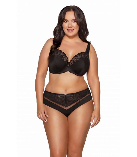 Бюстгальтер 2105 PU Yasemin выполнен на основе модели 1030 на косточках, чашки шитые, нижняя часть на тонком поролоне, внутренняя сторона прошита хлопковым трикотажем, внешняя часть из эластичного трикотажа, верхняя часть из эластичного кружева, продублированного сеткой для лучшего прилегания к груди (телесная в черном и телесном варианте). Пояс из плотной стабилизирующей сетки. Бретельки не отстёгиваются, регулируются по длине, на спине застёжка - удлинитель на 2 и 3 крючка, фурнитура металлическая цвета меди.  У бюстгальтеров/купальных лифов AVA довольно тугой пояс, который адаптируется под тело после нескольких дней носки или одной-двух стирок. Рекомендуем использовать удлинитель пояса бюстгальтера на первое время либо выбирать следующий за «своим» размер, с поясом длиннее.